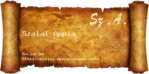 Szalai Appia névjegykártya